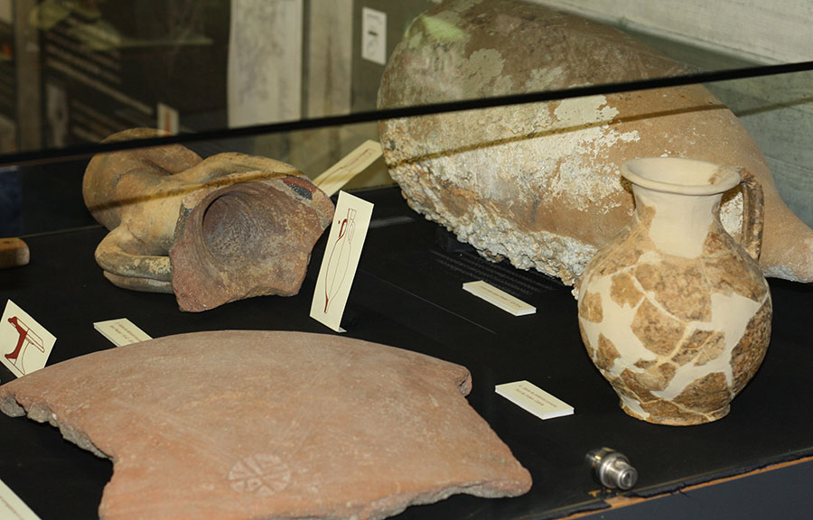 Sala arqueologia Museu Estampació Premià de Mar